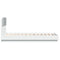 vidaXL Bed Frame with LED without Mattress White 75x190 cm Small Single