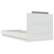 vidaXL Bed Frame with LED without Mattress White 75x190 cm Small Single