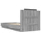 vidaXL Bed Frame with LED without Mattress Grey Sonoma 75x190 cm Small Single