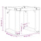 vidaXL Coffee Table Legs O-Frame 40x40x33 cm Steel