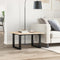vidaXL Coffee Table Legs O-Frame 50x40x38 cm Steel