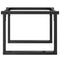 vidaXL Coffee Table Legs O-Frame 50x40x38 cm Steel
