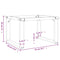 vidaXL Coffee Table Legs O-Frame 50x40x38 cm Steel