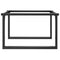 vidaXL Coffee Table Legs O-Frame 80x70x43 cm Steel
