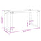 vidaXL Coffee Table Legs O-Frame 90x30x43 cm Steel