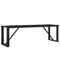 vidaXL Coffee Table Legs O-Frame 140x30x43 cm Steel