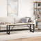 vidaXL Coffee Table Legs O-Frame 140x30x43 cm Steel