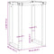 vidaXL Dining Table Legs O-Frame 60x50x73 cm Steel