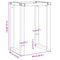 vidaXL Dining Table Legs O-Frame 60x40x73 cm Steel