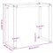 vidaXL Dining Table Legs O-Frame 80x40x73 cm Steel