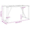 vidaXL Dining Table Legs O-Frame 120x60x73 cm Steel