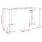 vidaXL Dining Table Legs O-Frame 140x60x73 cm Steel