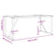 vidaXL Dining Table Legs O-Frame 160x80x73 cm Steel