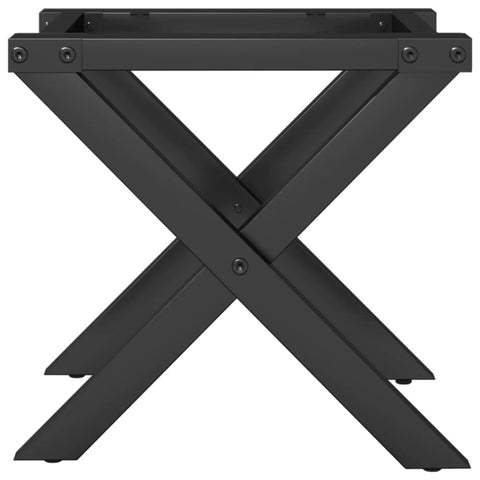 vidaXL Coffee Table Legs X-Frame 30x30x33 cm Steel