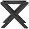 vidaXL Coffee Table Legs X-Frame 30x30x33 cm Steel