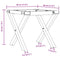 vidaXL Coffee Table Legs X-Frame 30x30x33 cm Steel