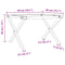 vidaXL Coffee Table Legs X-Frame 50x40x38 cm Steel