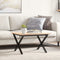 vidaXL Coffee Table Legs X-Frame 50x40x38 cm Steel