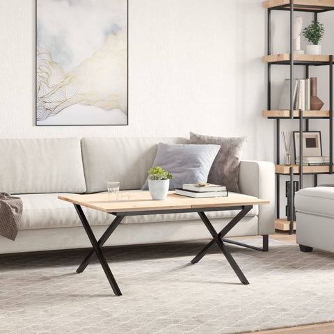 vidaXL Coffee Table Legs X-Frame 70x60x43 cm Steel