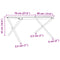 vidaXL Coffee Table Legs X-Frame 70x60x43 cm Steel