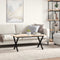 vidaXL Coffee Table Legs X-Frame 70x30x43 cm Steel