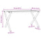 vidaXL Coffee Table Legs X-Frame 70x30x43 cm Steel