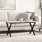 vidaXL Coffee Table Legs X-Frame 70x30x43 cm Steel