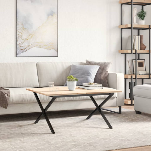 vidaXL Coffee Table Legs X-Frame 80x70x43 cm Steel