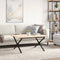 vidaXL Coffee Table Legs X-Frame 80x70x43 cm Steel