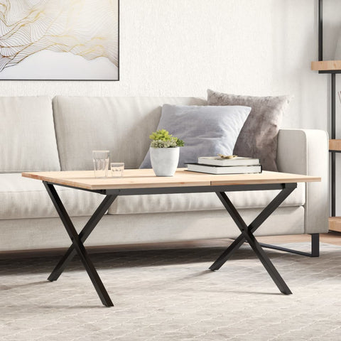 vidaXL Coffee Table Legs X-Frame 80x70x43 cm Steel