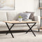 vidaXL Coffee Table Legs X-Frame 80x70x43 cm Steel