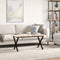 vidaXL Coffee Table Legs X-Frame 90x30x43 cm Steel