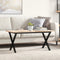 vidaXL Coffee Table Legs X-Frame 90x30x43 cm Steel
