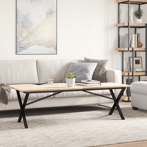 vidaXL Coffee Table Legs X-Frame 140x30x43 cm Steel