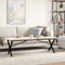 vidaXL Coffee Table Legs X-Frame 140x30x43 cm Steel