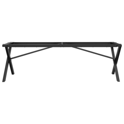 vidaXL Coffee Table Legs X-Frame 140x30x43 cm Steel