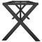 vidaXL Coffee Table Legs X-Frame 140x30x43 cm Steel