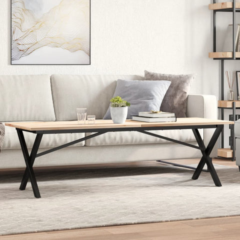 vidaXL Coffee Table Legs X-Frame 140x30x43 cm Steel