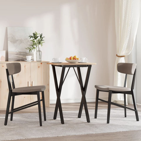 vidaXL Dining Table Legs X-Frame 40x40x73 cm Steel