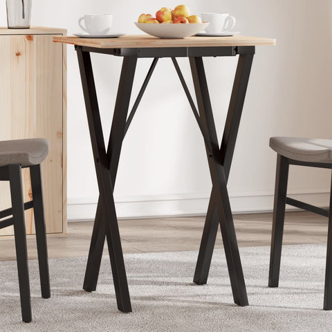 vidaXL Dining Table Legs X-Frame 40x40x73 cm Steel