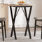 vidaXL Dining Table Legs X-Frame 40x40x73 cm Steel