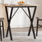 vidaXL Dining Table Legs X-Frame 60x50x73 cm Steel