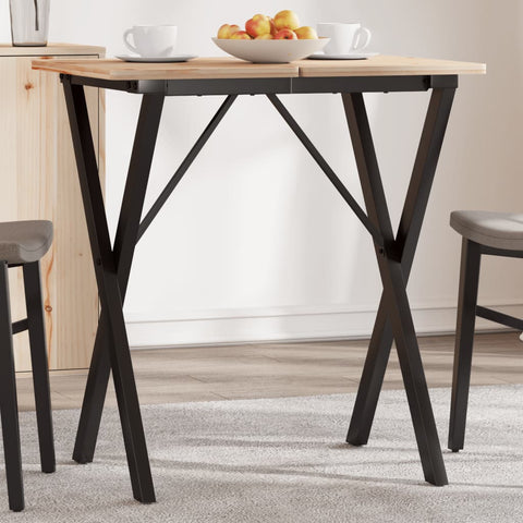 vidaXL Dining Table Legs X-Frame 60x40x73 cm Steel