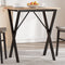 vidaXL Dining Table Legs X-Frame 60x40x73 cm Steel