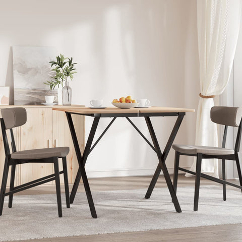 vidaXL Dining Table Legs X-Frame 60x60x73 cm Steel