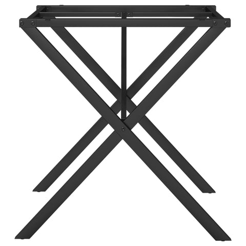 vidaXL Dining Table Legs X-Frame 60x60x73 cm Steel