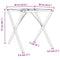 vidaXL Dining Table Legs X-Frame 60x60x73 cm Steel