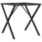 vidaXL Dining Table Legs X-Frame 70x70x73 cm Steel