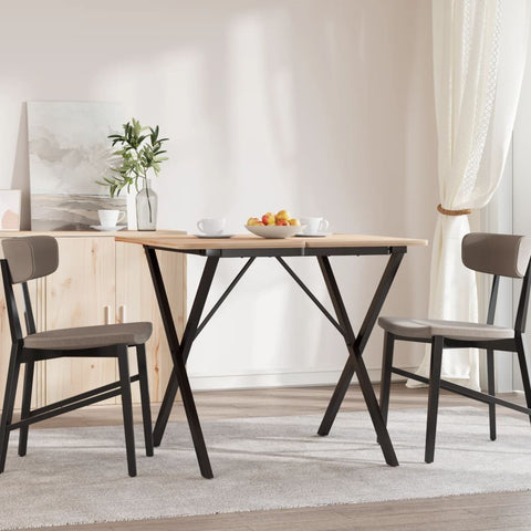 vidaXL Dining Table Legs X-Frame 70x70x73 cm Steel