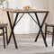 vidaXL Dining Table Legs X-Frame 70x70x73 cm Steel